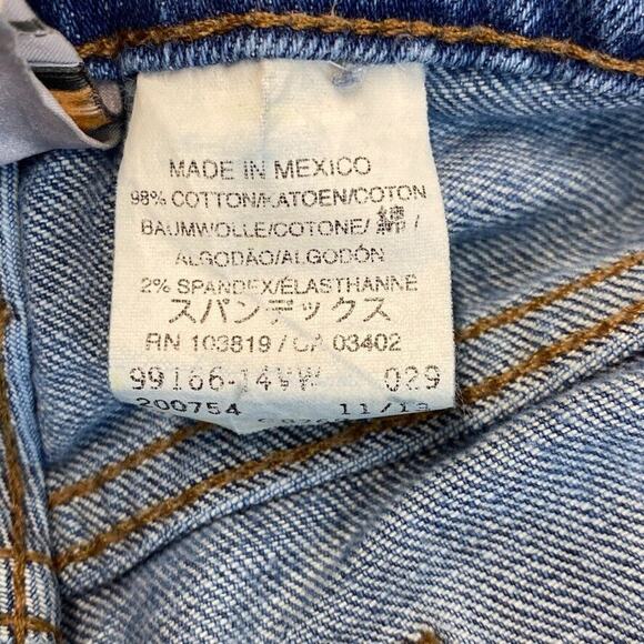 VTG Harley Davidson Jeans Womens 4 Blue Distressed Bootcut Mid Rise Motorcycle - Picture 13 of 13